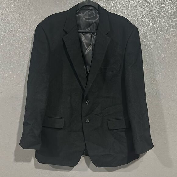 Chaps Black Camel Hair Blazer 44R - Picture 1 of 7